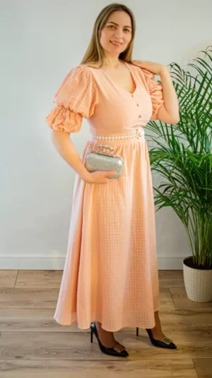 Rochie roz coral