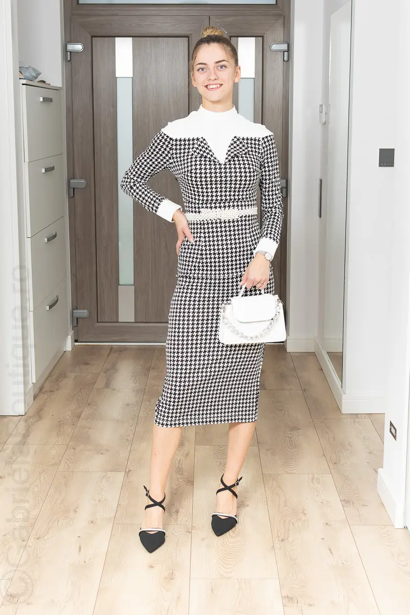 Rochie alba midi