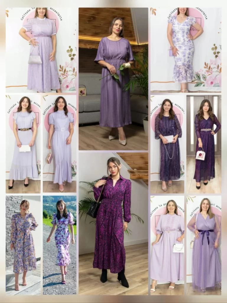 Culoarea pantofilor in functie de rochie : Ce pantofi merg la rochie mov? #5