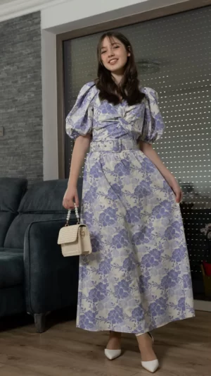 rochie maneci bufante