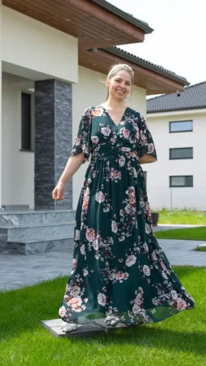 Rochie eleganta verde