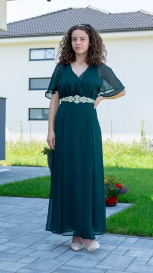 Rochie verde lunga