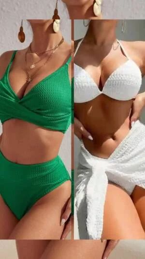 Costum de baie alb