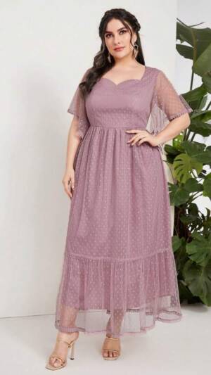 Rochie roz cu volan | Rochie de ocazie | 390 - 339 - 200 lei