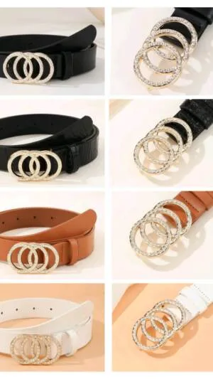 Curea pentru rochii | Curele diferite culori cu catarama aurie | 80 - 70 lei