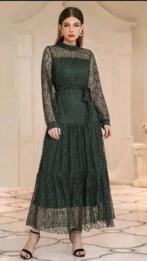 Rochie verde eleganta | Rochie verde dantela | 180 - 130 lei