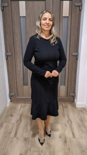 Rochie tricotata | Rochie neagră midi | Rochie de Iarna | 250 - 160 - 120 lei