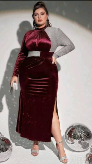Rochii din catifea | Rochii marimi mari | Rochie visinie | 350 - 200 - 140 lei