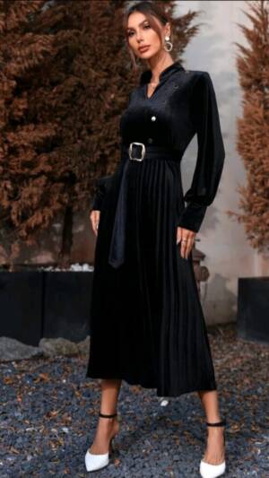 Rochii din catifea | Rochie cu cordon | Rochie eleganta | 380 - 350  lei