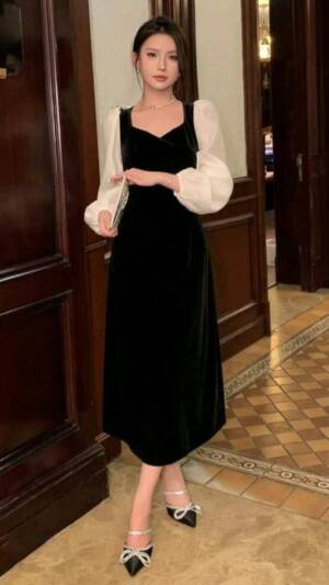 Rochii elegante midi | Rochie tip camasa | Rochii din catifea | 230 - 200  lei
