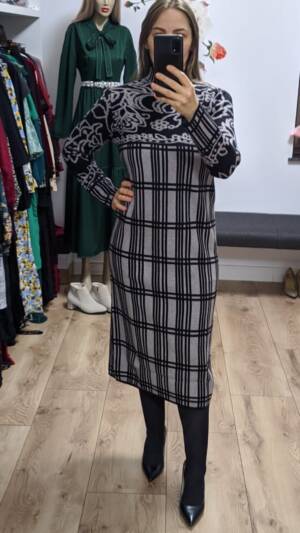 Rochie din lanita | Rochie lunga | Rochie groasa | 180 lei