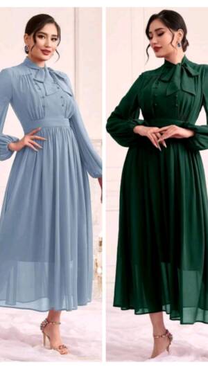 Rochie albastra cu nasturi | Rochie cu fundita in fata | Rochie verde | 299 - 250 lei |