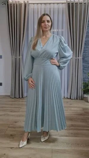 Rochie albastra eleganta