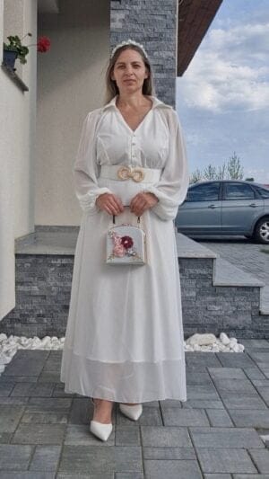 Rochie de nuntă | rochii  elegante albe | rochii de cununie ieftine | rochie de botez lunga | 300 lei