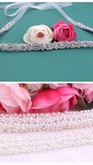 Accesorii dama elegante|Curea dama eleganta perle| 99 lei