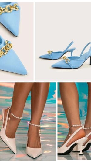 Pantofi eleganti | Pantofi albaștri 37,38 | Pantofi albi cu toc 35, 36 39 | 219 - 230 lei