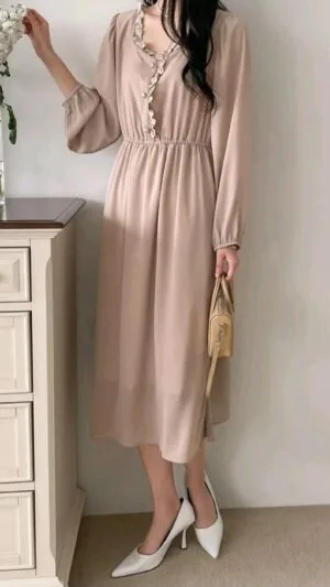 Rochie eleganta crem | Rochie de ocazie | 200 - 150 lei