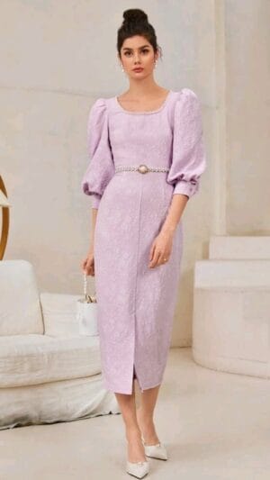 Rochie elegantă  de Cununii | Rochie dreaptă midi | 210 - 170 - 130  lei