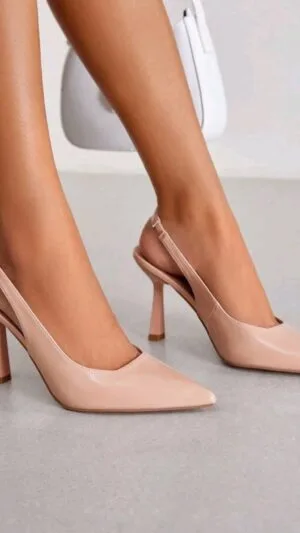 Pantofi cu toc stiletto Dama |Pantofi  Dama culoare Caisa | 200 - 190 lei