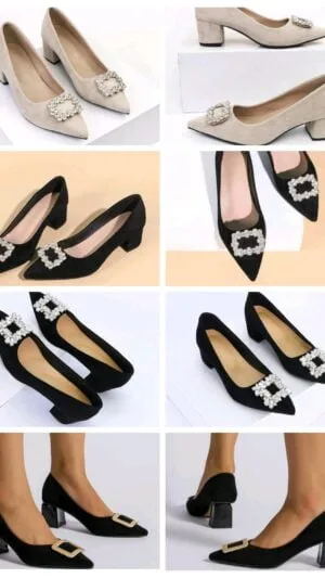 Pantofi dama eleganti | Pantofi dama eleganti cu toc mic | 250 - 200 lei