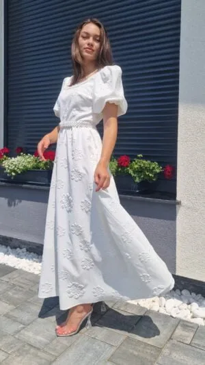 Rochii Albe de Botez | Rochii Lungi de Cununii | Rochii Albe elegante  evenimente | 300 - 250 lei