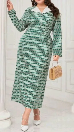 Rochie elegantă Verde | Rochii de ocazii | Rochie cu guler | 250 - 200 lei