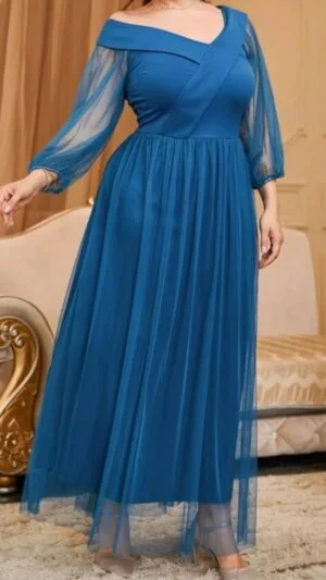 Rochie elegantă | Rochii eveniment cununii botez | Rochie lungă 4 XL | 250 - 200 lei