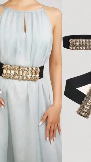 Curea lată tip corset | Curea piatră  Prețioasă | 190 - 170 - 100 lei