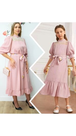 Set mama fiica 180 - 150 lei | Rochie elegantă mamă-fiică | 230 - 220 Lei