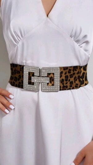 Centură Lată | Cataramă simetrica | Curea elastică Multicolor |130-100 lei