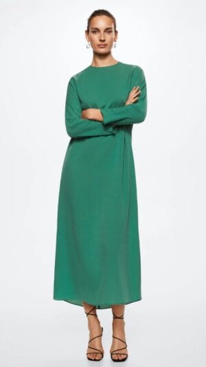 Rochie verde Mango | Rochie detaliu incret,it | 269 lei