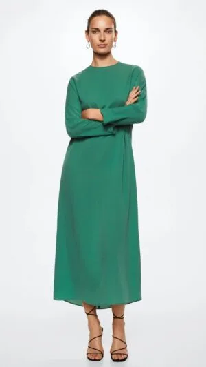 Rochie verde Mango | Rochie detaliu incret,it | 269 lei