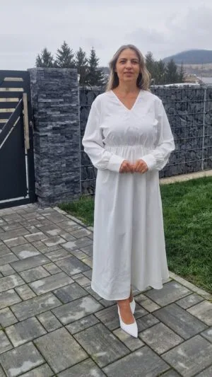 Rochie alba de botez Cununii Evenimente | 200 lei
