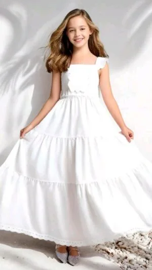 Rochii Adolescente albe 8,9,10y |Model -11 | 230 lei