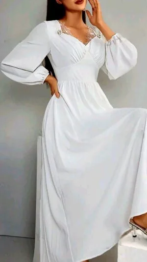 Rochie alba de Evenimente | 350 lei
