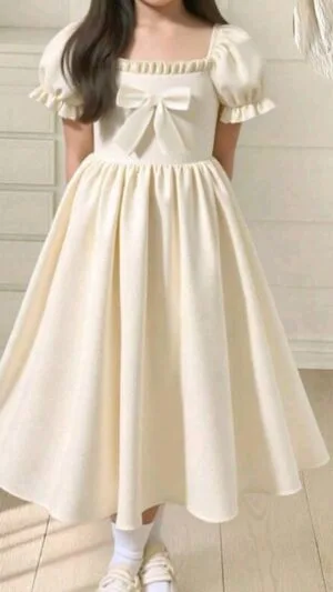 Rochii de fete Adolescente | Rochie elegantă Bej, 8,9,10,11,12 y | Model - 5 | 220 lei