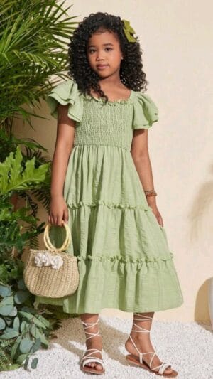 Rochie verde Elsa fetite | Rochii de Bal |Model-5 | 150 lei