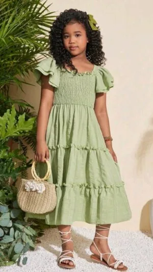 Rochie verde Elsa fetite | Rochii de Bal |Model-5 | 150 lei