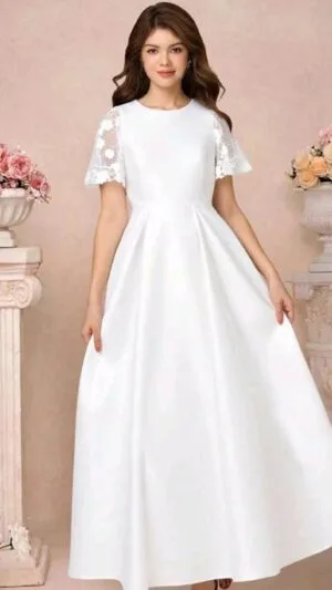 Rochii albe | Rochii de botez | Model -10 | 250 lei