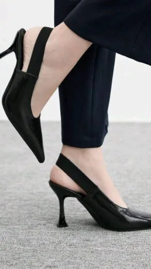 Pantofi cu toc stiletto | Pantofi negri | Pantofi comozi de calitate | 220 lei