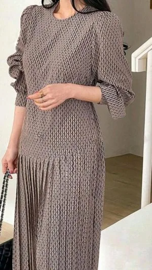 Rochie Lungă | Stil Francez | Mânecă Lungă | 200 lei