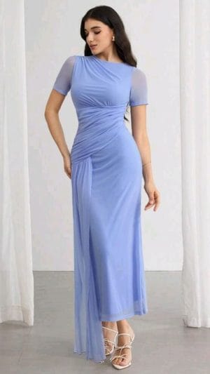 Rochie Albastră Lungă | Rochii Lungi Elegante | 300lei