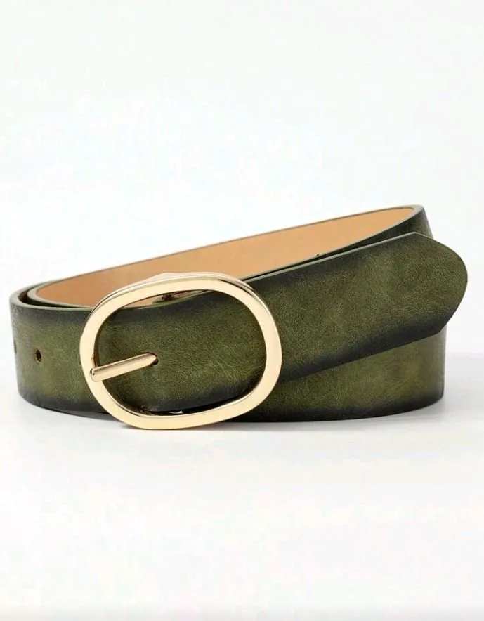 Curea din Piele Verde | Curea Verde | 80lei