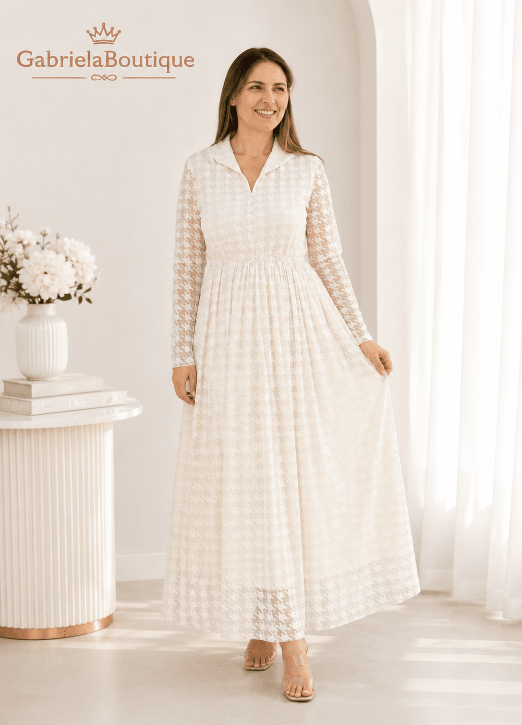 Rochie Elegantă Damă cu Dantelă