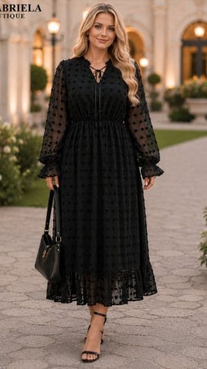 Rochie Lungă Elegantă Plus Size 44-52